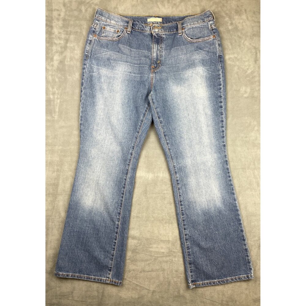 Levi's 515 Boot Cut Jeans Womens 16S Mid Rise Light Wash Y2K